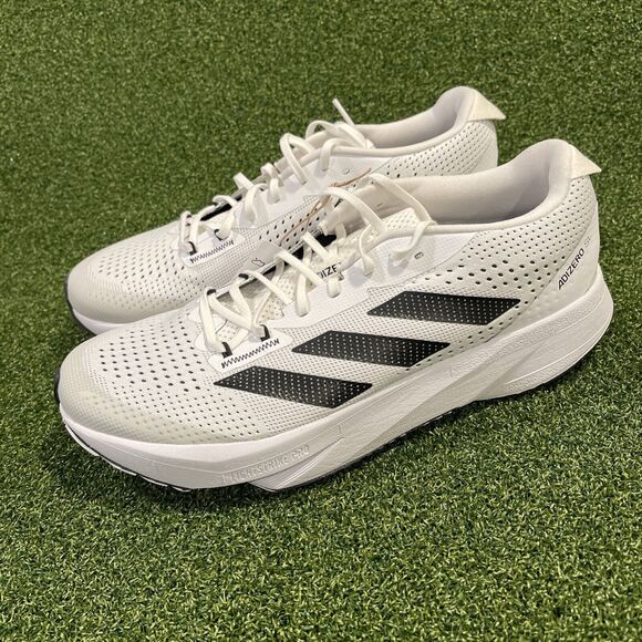 adidas Adizero SL White Carbon Sneaker Mens 9 White Black Running HQ1352 NEW - Picture 3 of 8